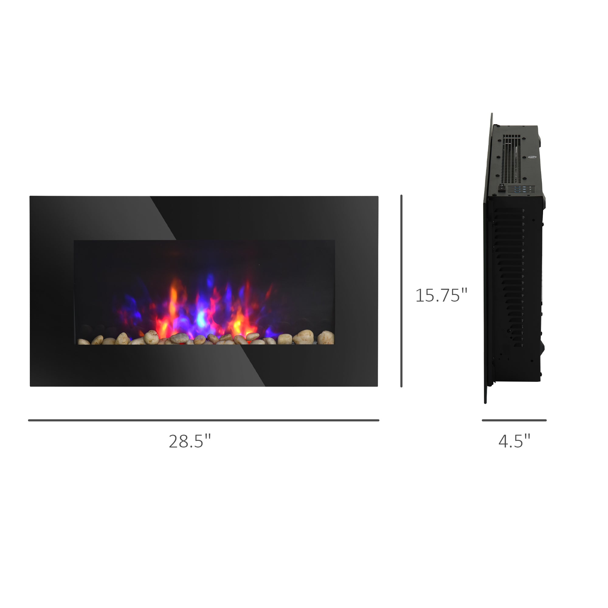 Wall-Mounted Electric Fireplace