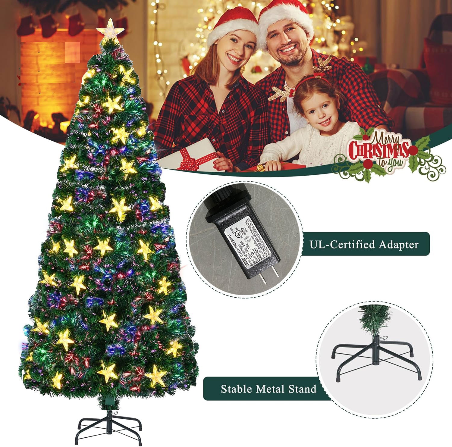 Fiber Optic Spruce Tree