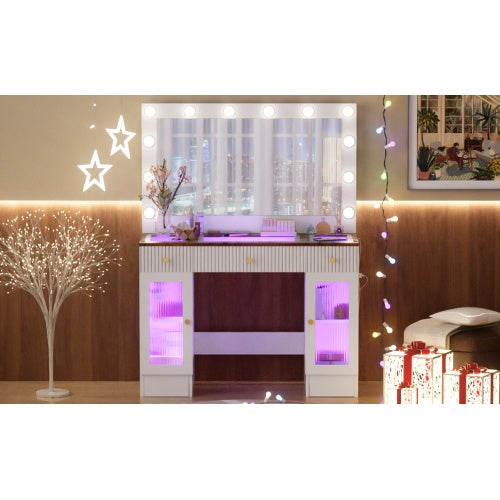 Glass Vanity Desk Mirror