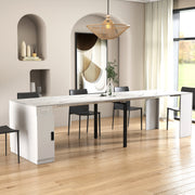 White Extendable Dining Table