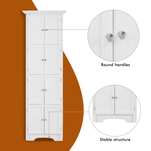 White Modern Storage Cabinet