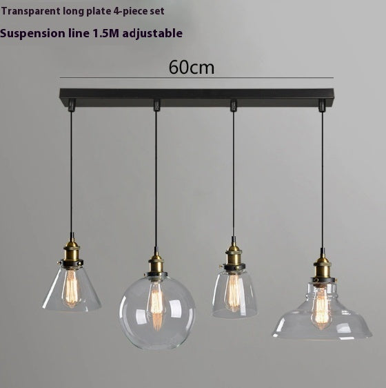 Transparent Glass Nordic Chandelier