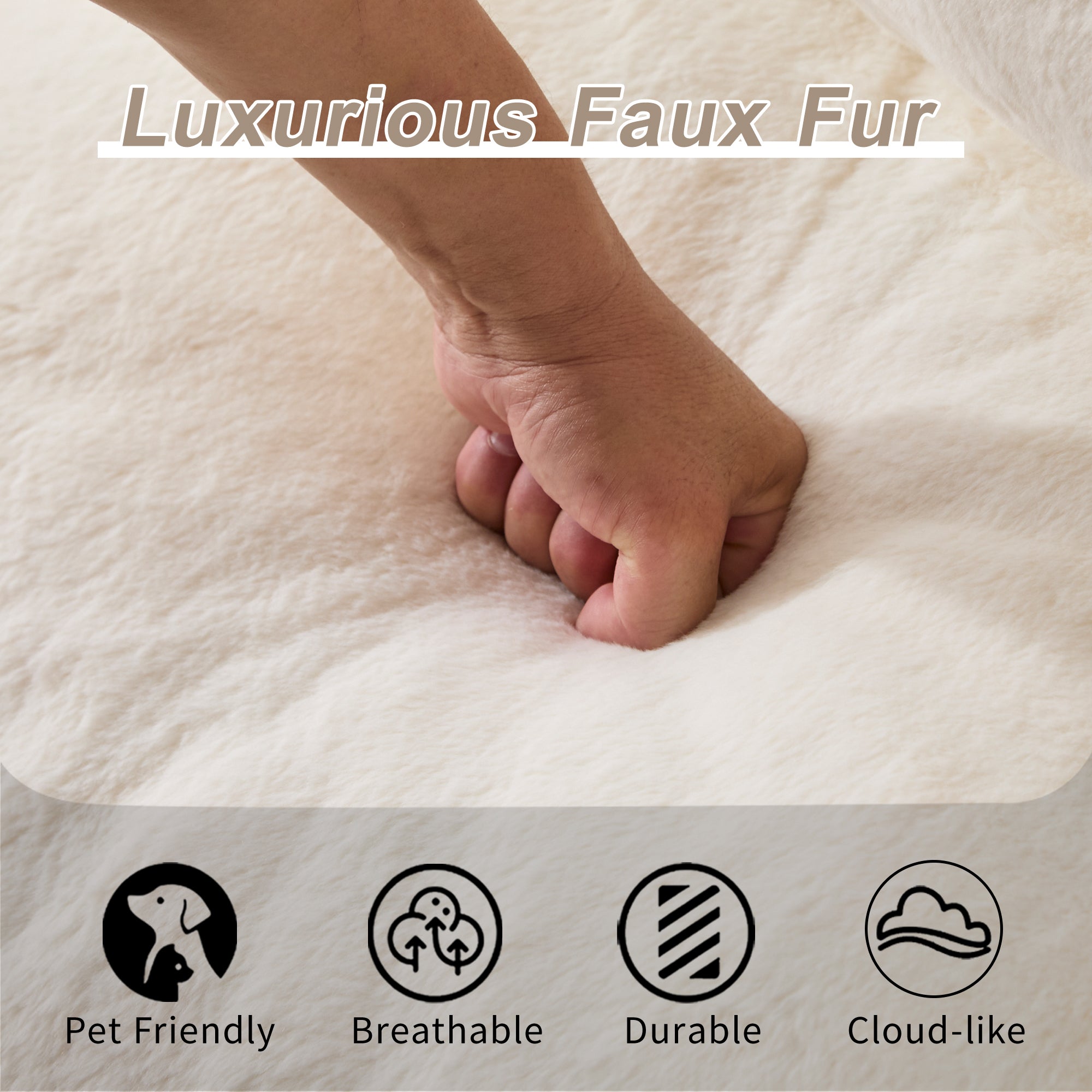 Sofá Gigante de Puf para Adultos, Sofá de Puf Loveseat Ultra Suave y Esponjoso, Silla de Reposo Oversized para Interiores en Sala de Estar o Dormitorio, No Requiere Ensamblaje, Silla Cómoda para Lectura con Almohadas, Blanco