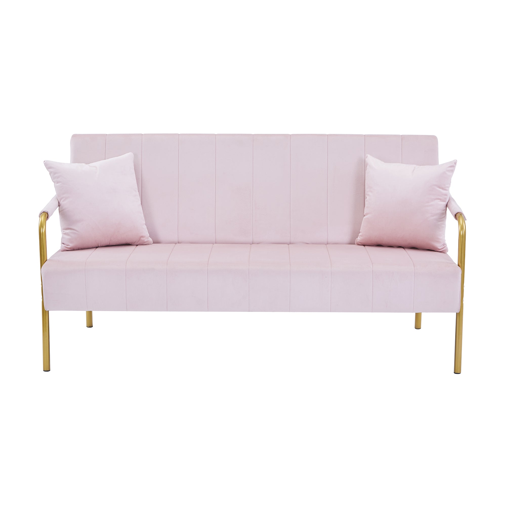 Grey Velvet Loveseat Sofa
