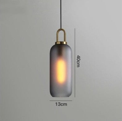 Glass Ball Chandelier 30cm Scrub Soot Finish