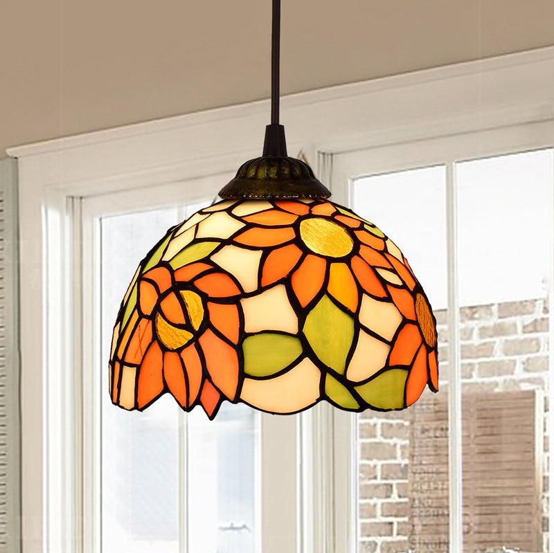 American Stained Glass Chandelier