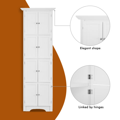 White Modern Storage Cabinet