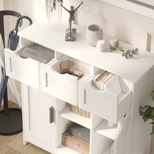 Gabinetes de Almacenamiento,Gabinete de Piso de Madera,con Cajones y Estantes Gabinetes de Almacenamiento,Gabinete de Énfasis para Sala de Estar,Dormitorio,Muebles de Baño Decoración del Hogar