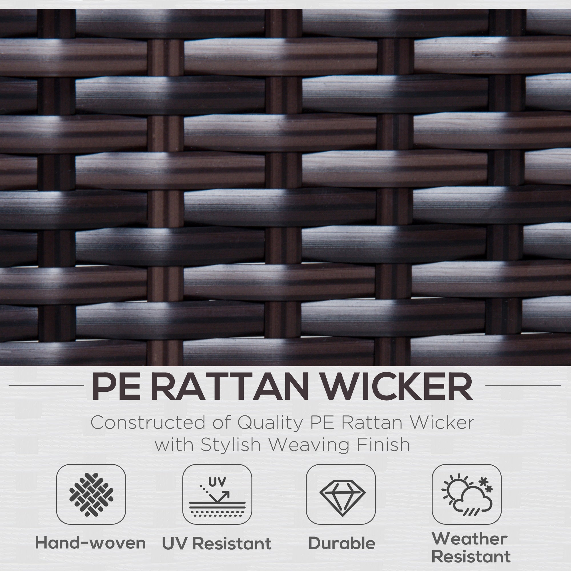 Gray Woven Patio Set