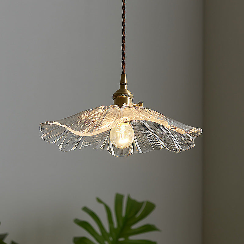 Brass Glass Chandelier For Cafes And Restaurants
