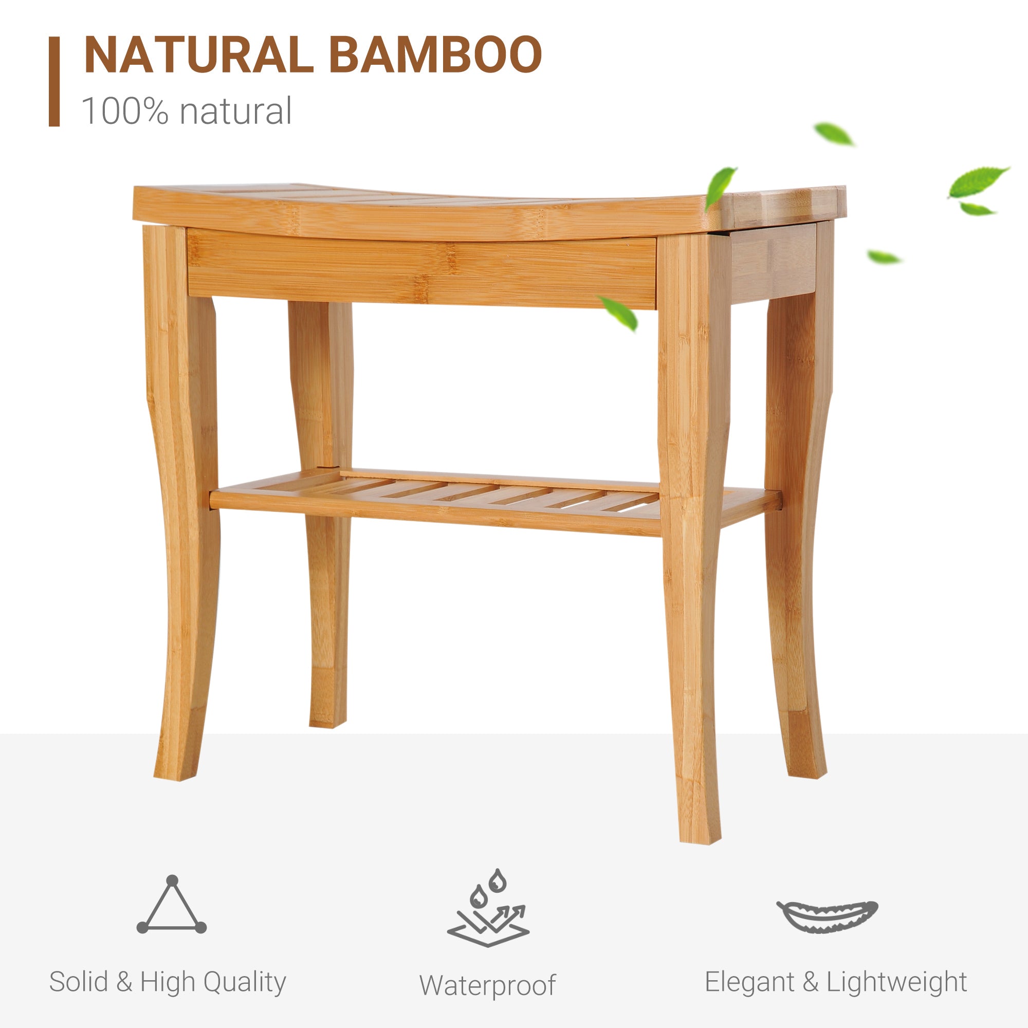 Bamboo Spa Shower Bench