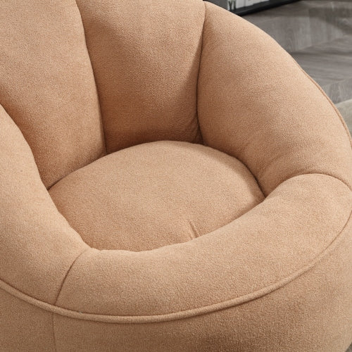 Foam Bean Bag Sofa Chair Tan Portable Design
