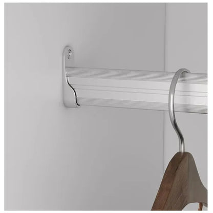 Livelylodge Modular Wardrobe Closet - Freestanding White Closet With Spacious Storage Shelves And Hanging Rods 70.86"W X 16.04"D X 70.86"H