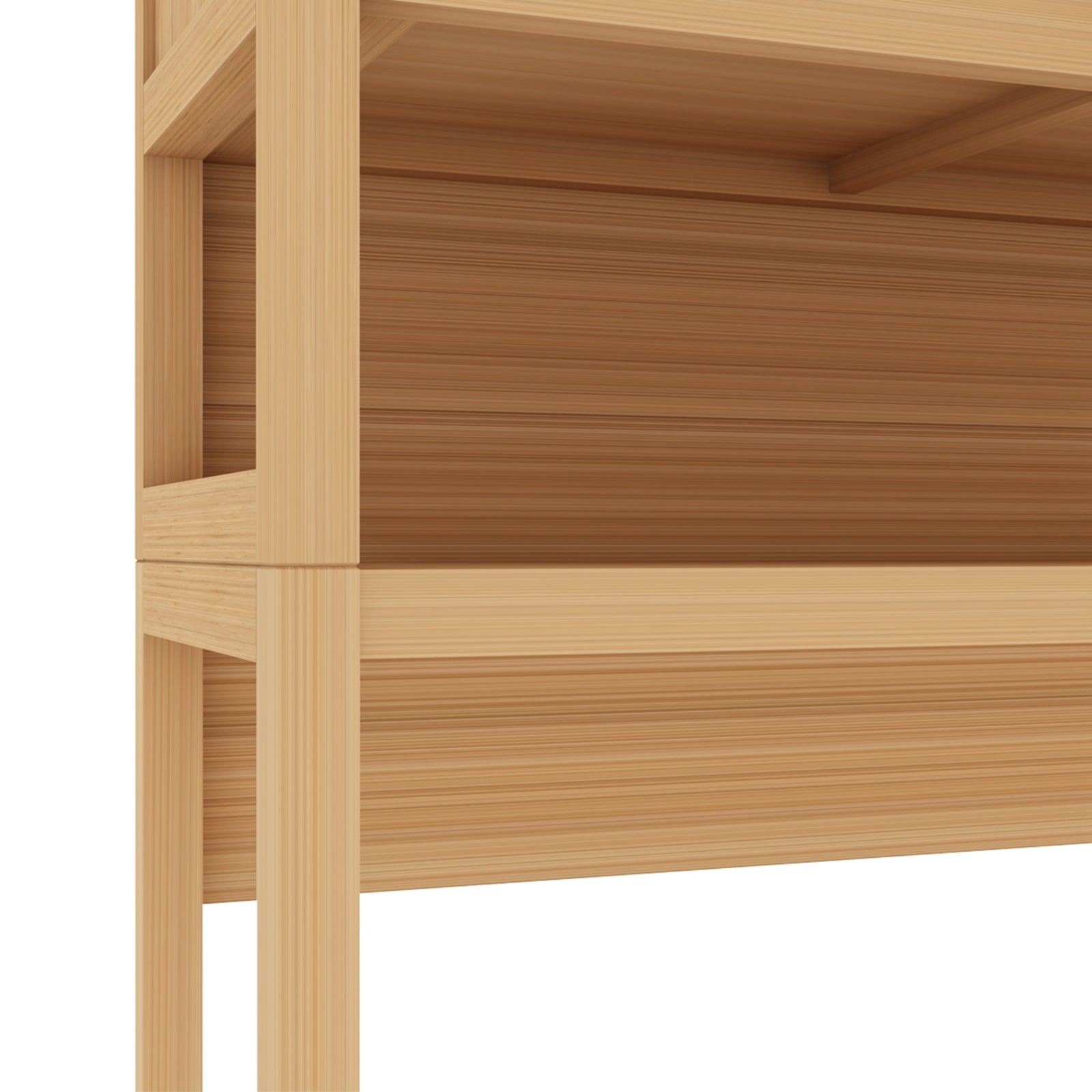 Bamboo Space-Saving Storage Rack