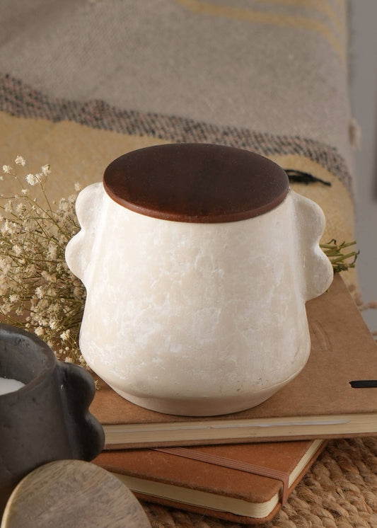 Jar Candle Ecomix Wax Fill With Wooden Lid - Vanilla Lavender, 8oz