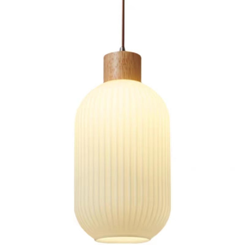 Japanese Log Style Simple Modern Glass Chandelier