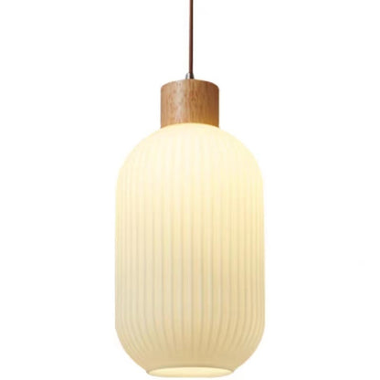 Japanese Log Style Simple Modern Glass Chandelier