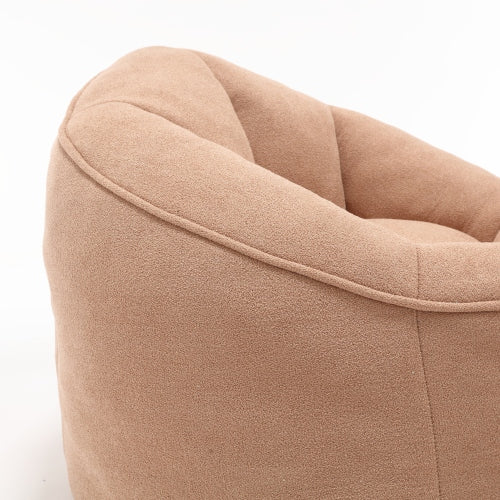 Foam Bean Bag Sofa Chair Tan Portable Design
