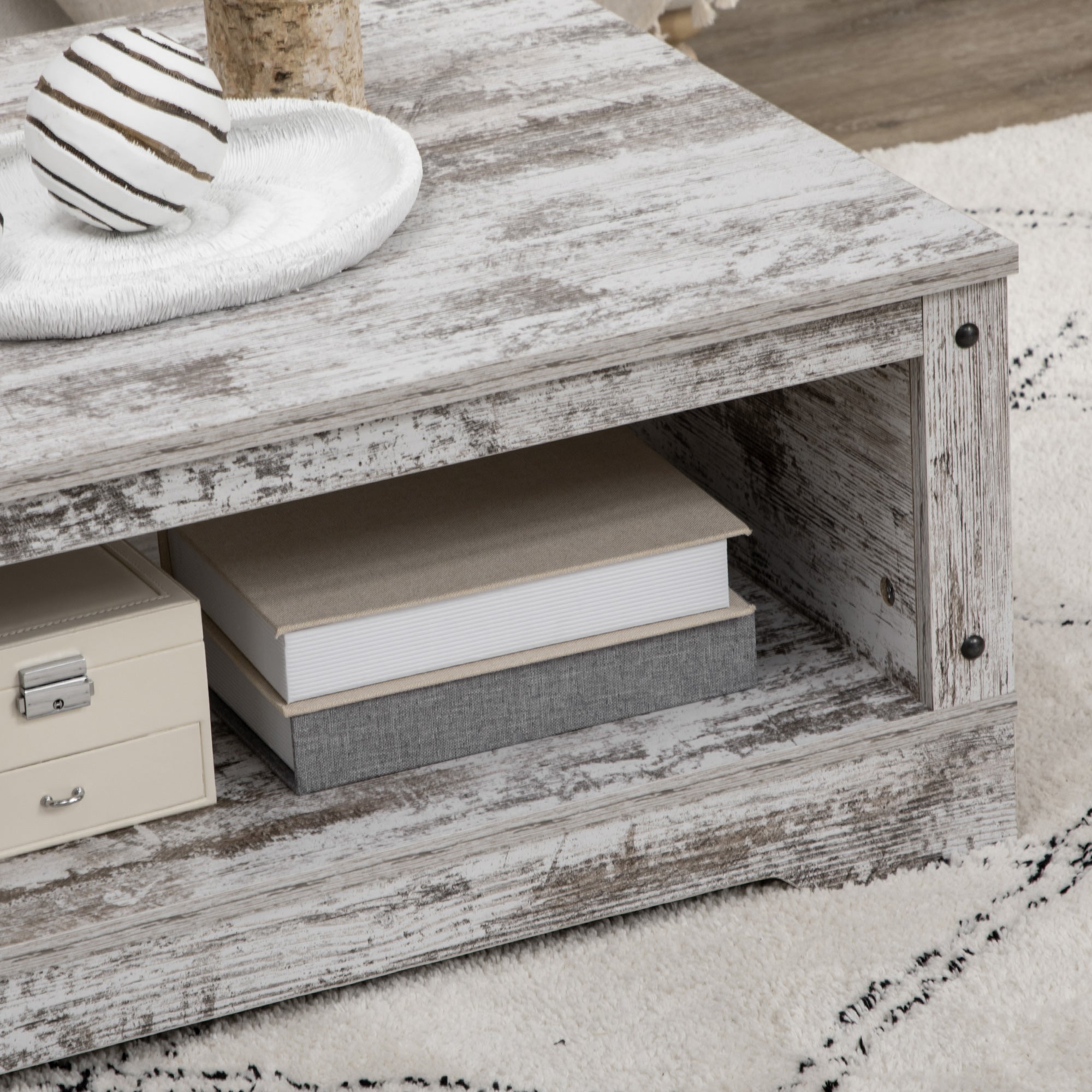 Brown Rustic Coffee Table