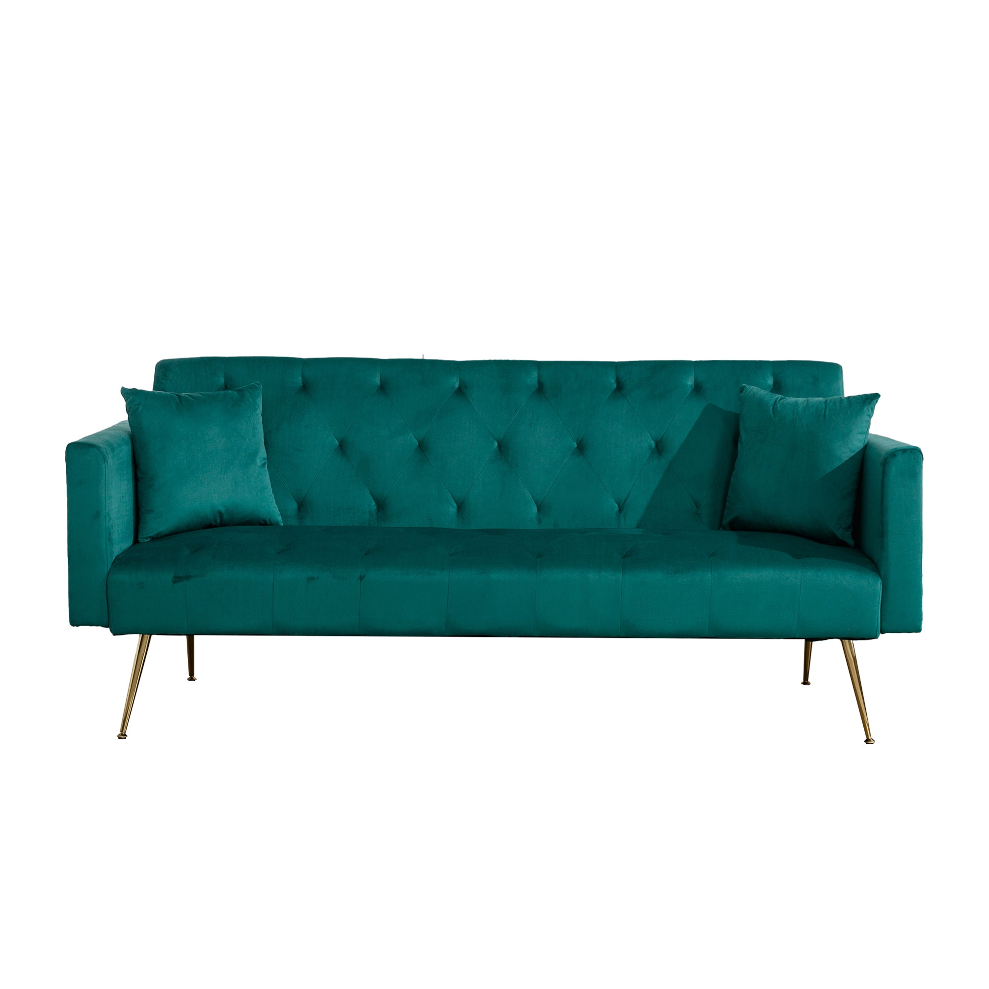 Blue Velvet Sofa Bed