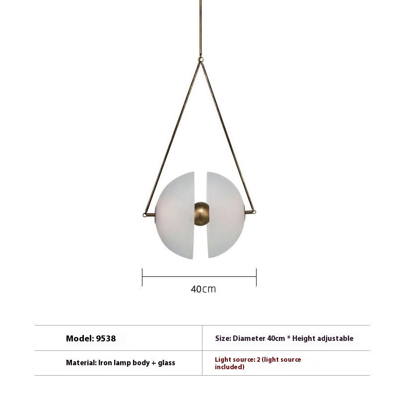 Post-modern Exhibition Hall Glass Window Chandelier