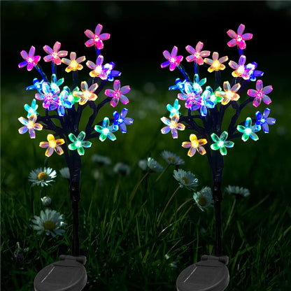 Solar Floor Outlet Cherry Blossom Street Lamp