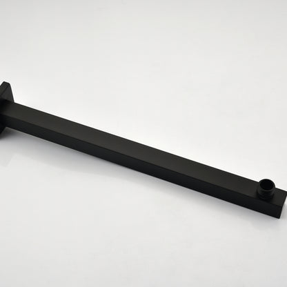 Brass Matte Black Shower Faucet With Shower System,10 Inch Shower Head And Handheld Spray Bathroom Combination