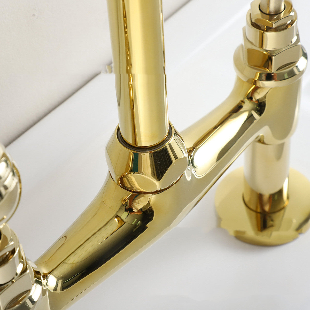 Gold Ceramic Handle Faucet