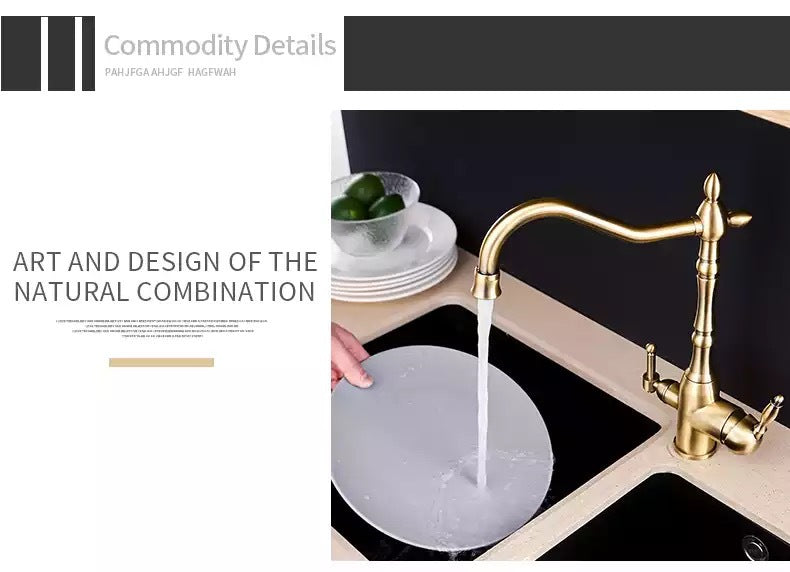 Copper Antique Kitchen Faucet