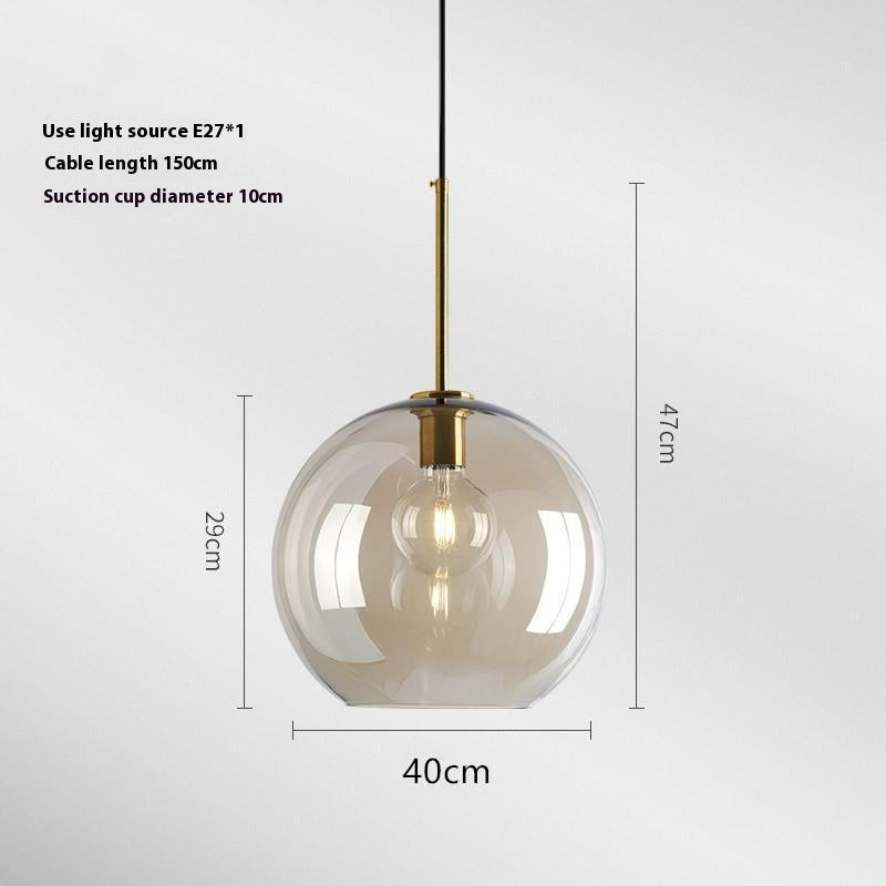 Retro Glass Bedside Lamp
