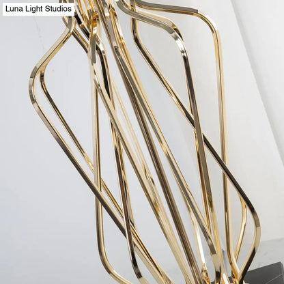 1-Light Black/White Task Table Lamp with Geometric Base for Bedroom