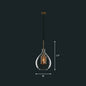 1-Light Clear Glass Shade Pendant - Simple and Stylish Hanging Light Fixture for Restaurants