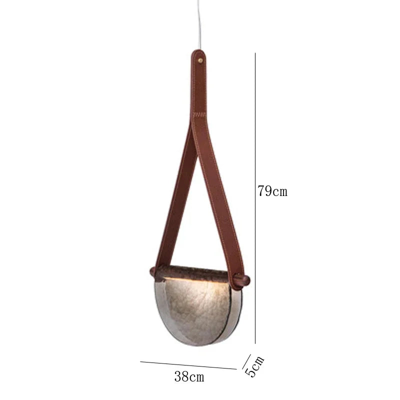 DecorBites™ Handmade Glass Pendant Lamp for Room, Bedside, Model Room, Restaurant