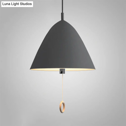 10.5"/13"/16" Wide 1 Head Modern Metal Umbrella Pendant Light with Cone Shade for Hotel Kitchen