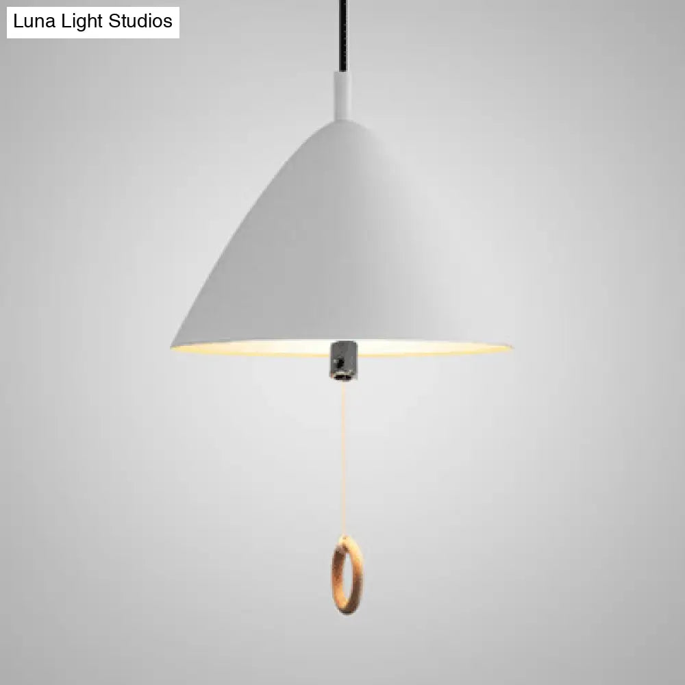 10.5"/13"/16" Wide 1 Head Modern Metal Umbrella Pendant Light with Cone Shade for Hotel Kitchen