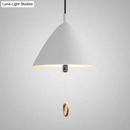 10.5"/13"/16" Wide 1 Head Modern Metal Umbrella Pendant Light with Cone Shade for Hotel Kitchen