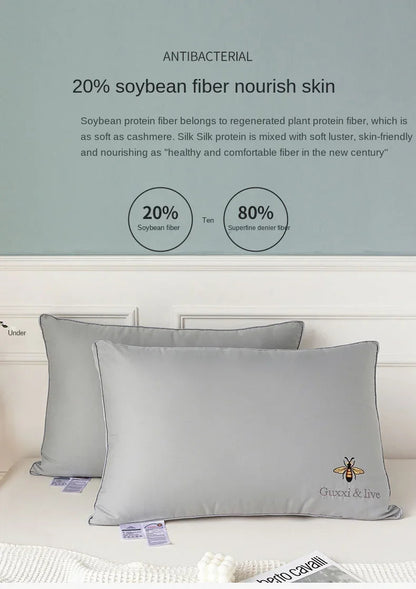 100% Cotton Soy Fibre Sleep Pillow