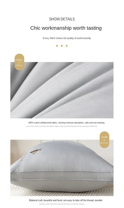 100% Cotton Soy Fibre Sleep Pillow