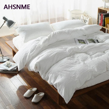 100% Cotton White Duvet Cover Set