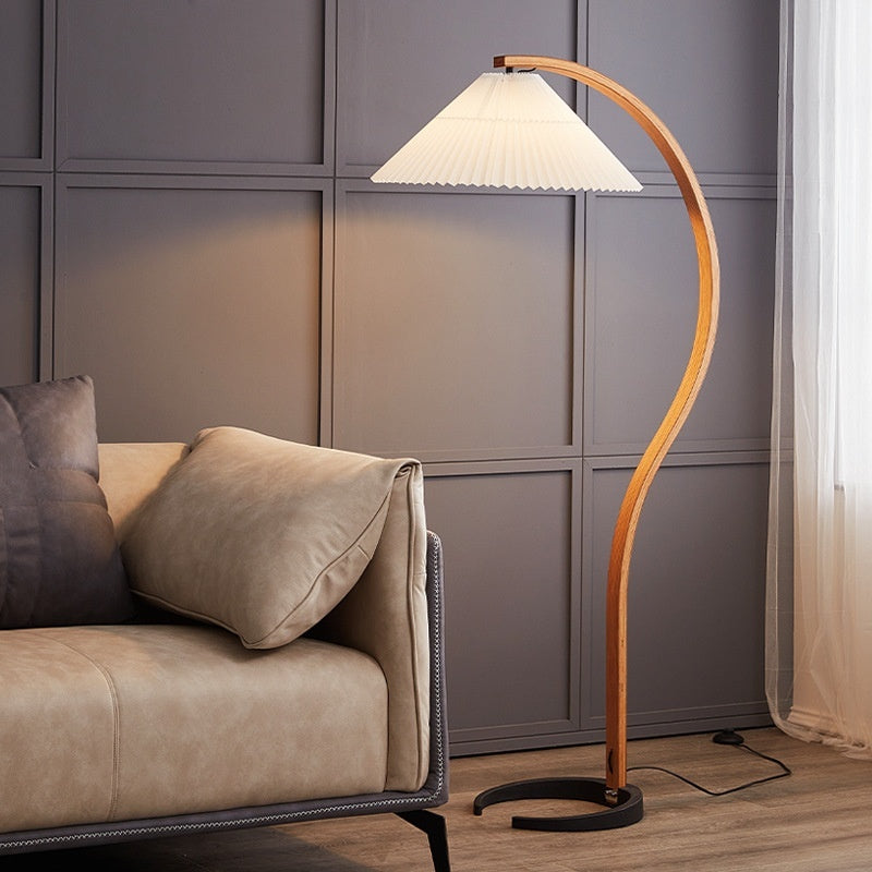 Wood Nordic Floor Lamp