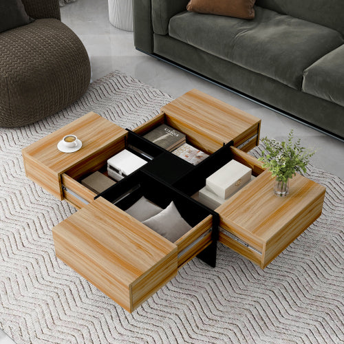 Brown Storage Coffee Table