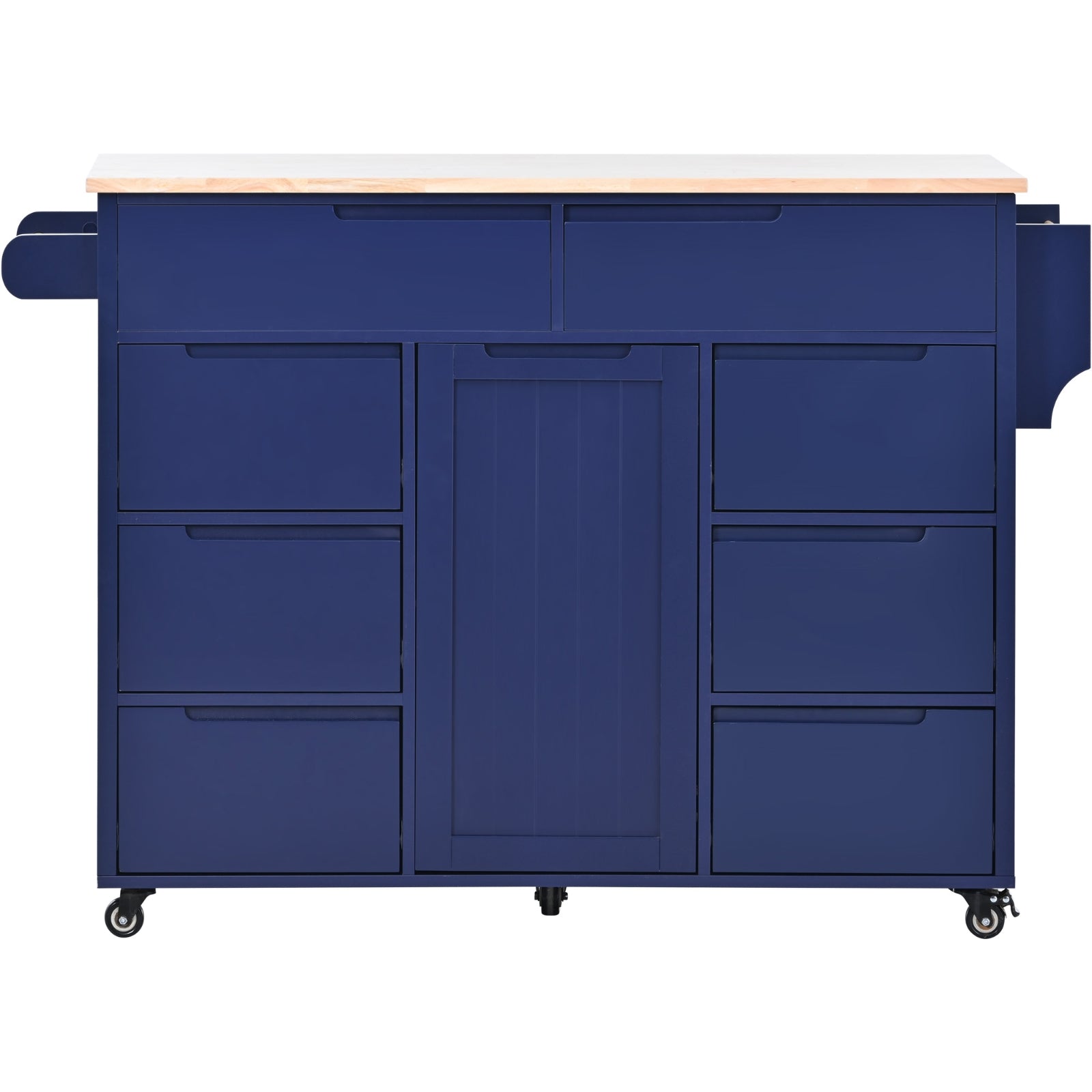 Blue Wood Kitchen Cart