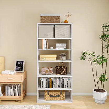 70.2"H Livelylodge Wooden Modular Closet System :Closet Organizer Modern Open Wardrobe Closet System For Bedroom&Coatroom White Finish For All Ages