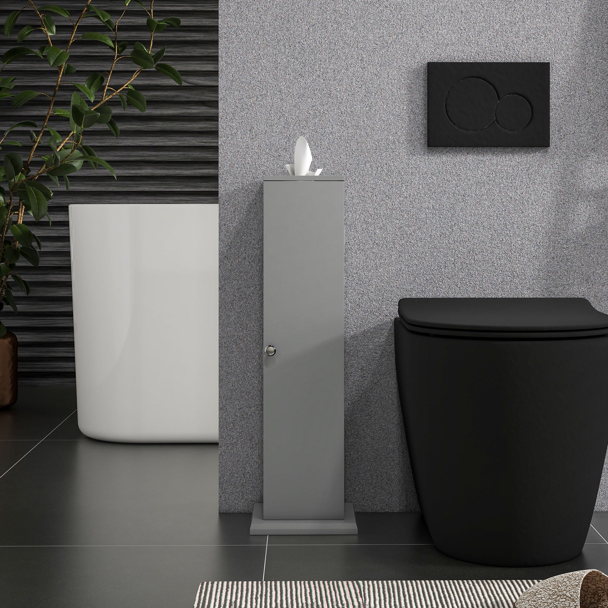 White Bathroom Storage Cabinet