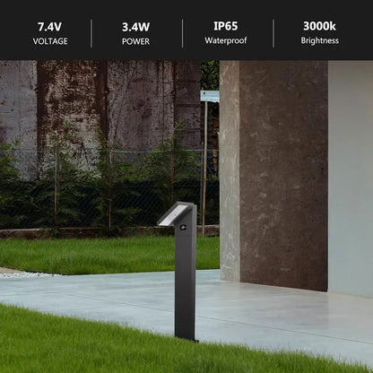 Solar Pathway Lights Outdoor With Motion Sensor IP65 Waterproof Path Lights For Driveway Adjustable Head 32128
