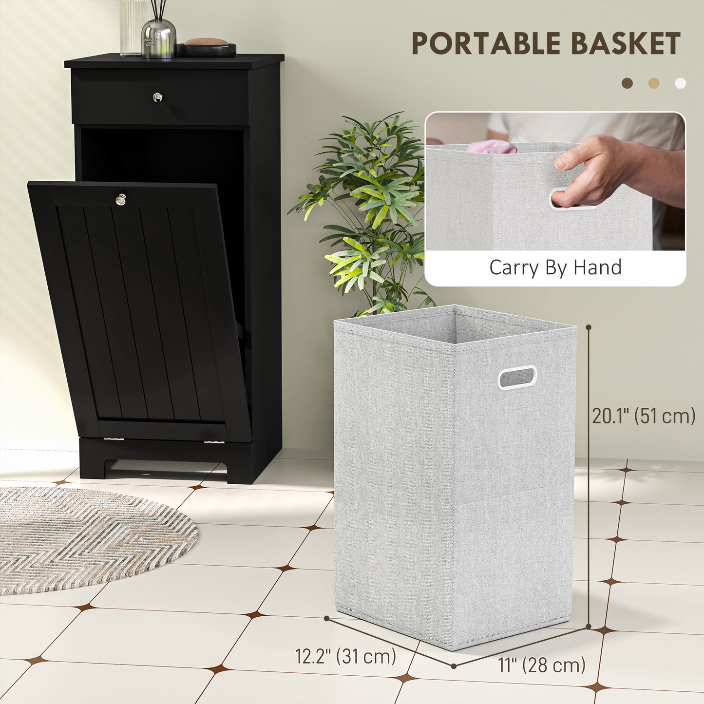 Laundry Hamper Cabinet