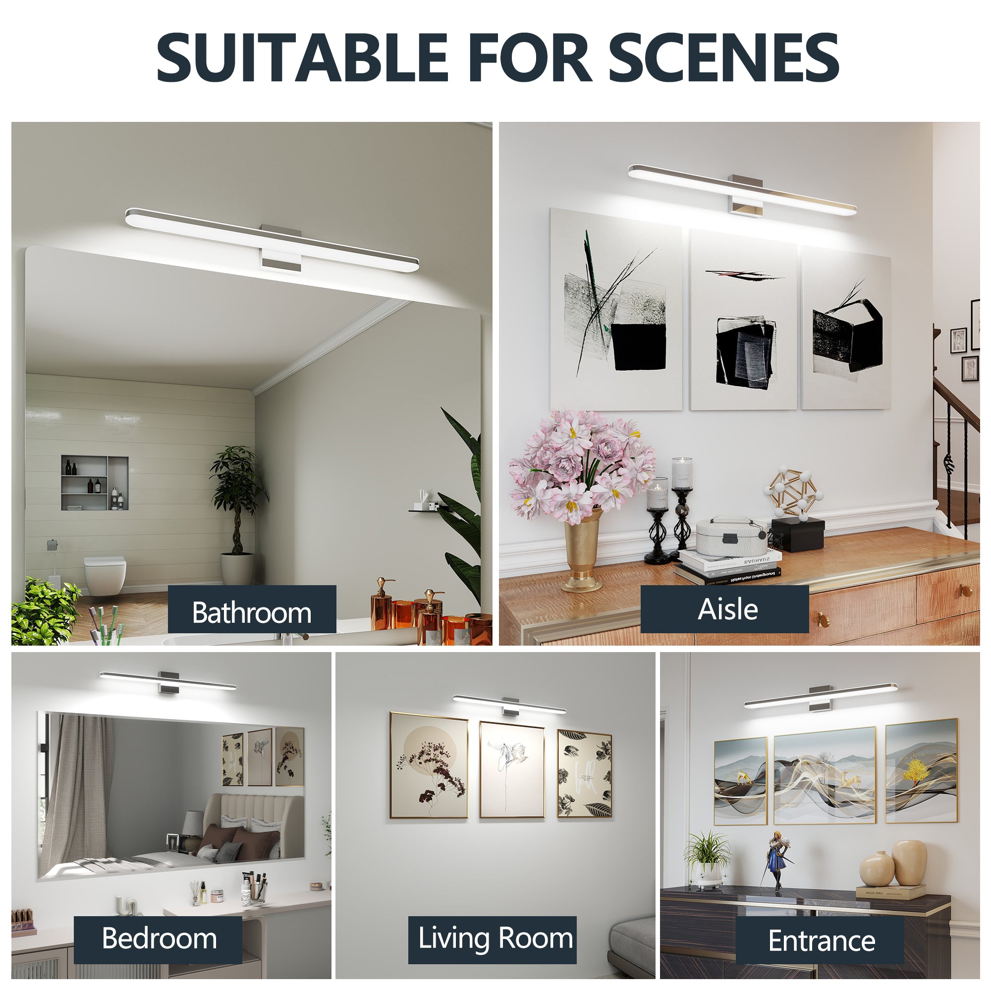 Chrome 32-Inch 16W LED Vanity Light