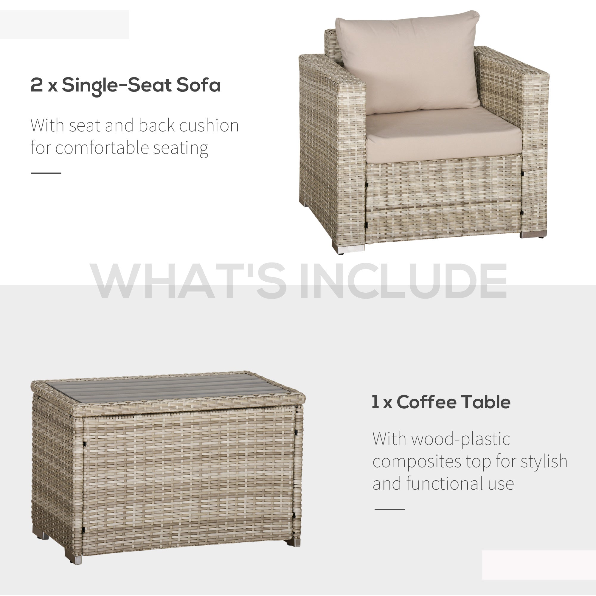 Charcoal Industrial Patio Set