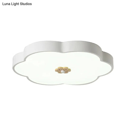 ديكوربايتس™ مصباح سقف عصري على شكل زهرة مقاس 12/16 بوصة مع موزع أكريليك - مصباح LED معدني، أسود/أبيض