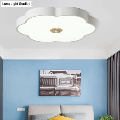 ديكوربايتس™ مصباح سقف عصري على شكل زهرة مقاس 12/16 بوصة مع موزع أكريليك - مصباح LED معدني، أسود/أبيض